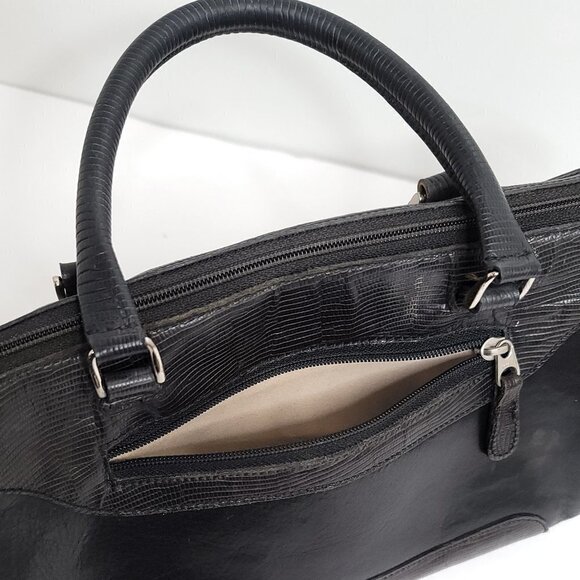 Vintage Brahmin Leather Handbag - Picture 8 of 11